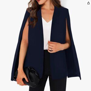 Audrey 3 + 1 Olive Green Cape & Vest Sz L